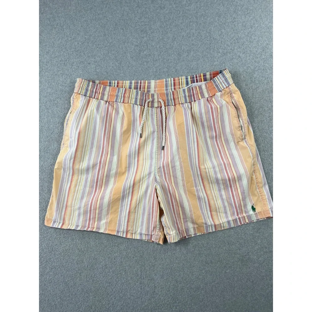 Vintage Polo Ralph Lauren Swim Trunks Short Mens 2XB Big Multicolor Mesh Lined